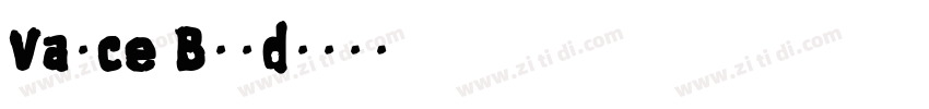 Vance Bold字体转换